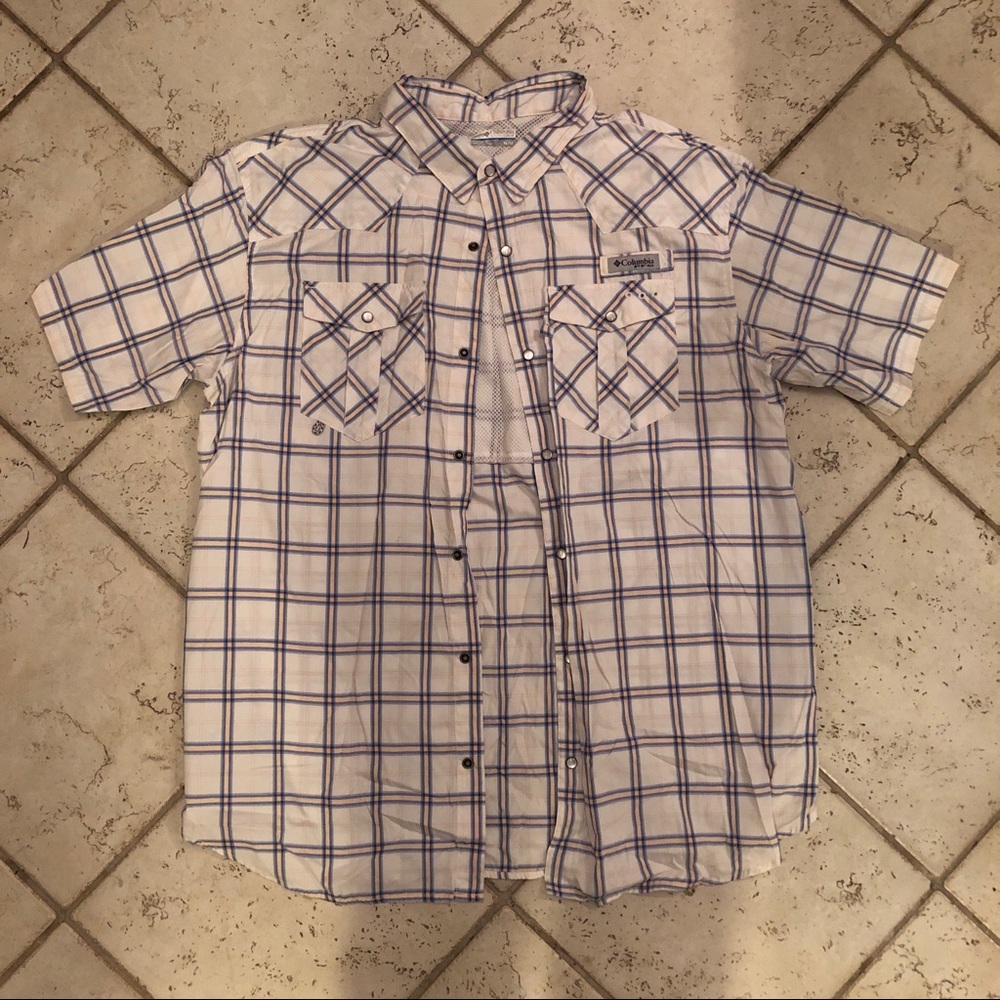 Columbia PPG button down short sleeve shirt